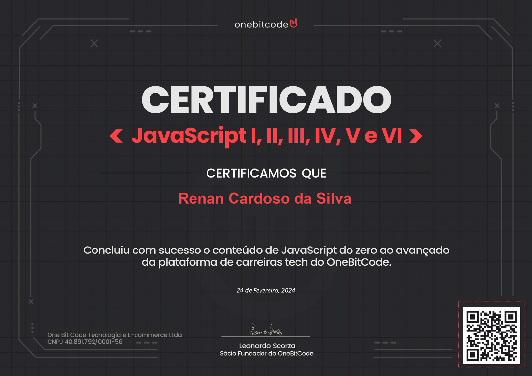 certificado JavaScript